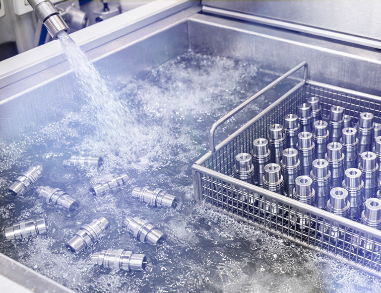 Washing of mechanical components: quality assurance